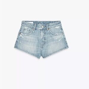 Zara Light Blue Jean Shorts
